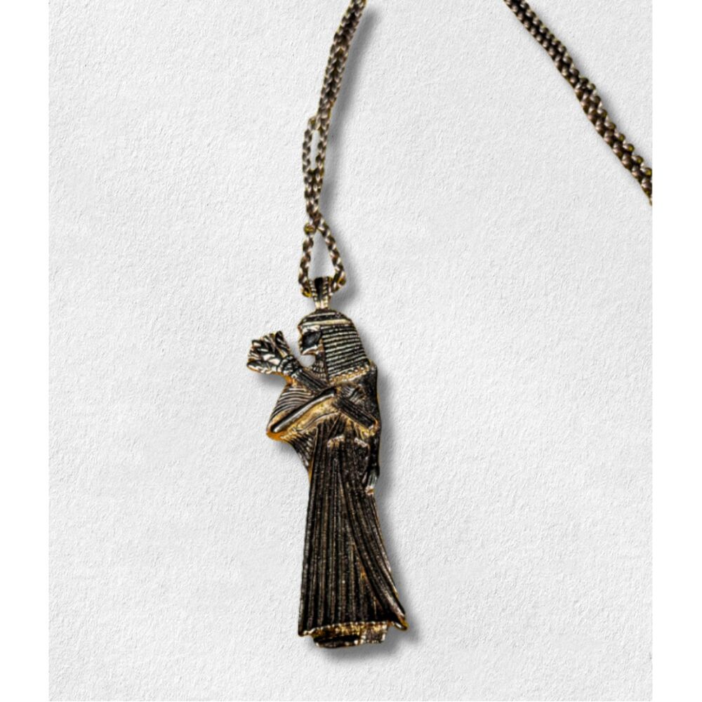 Retro 1970's Avon Egyptian Revival Pendant Necklace